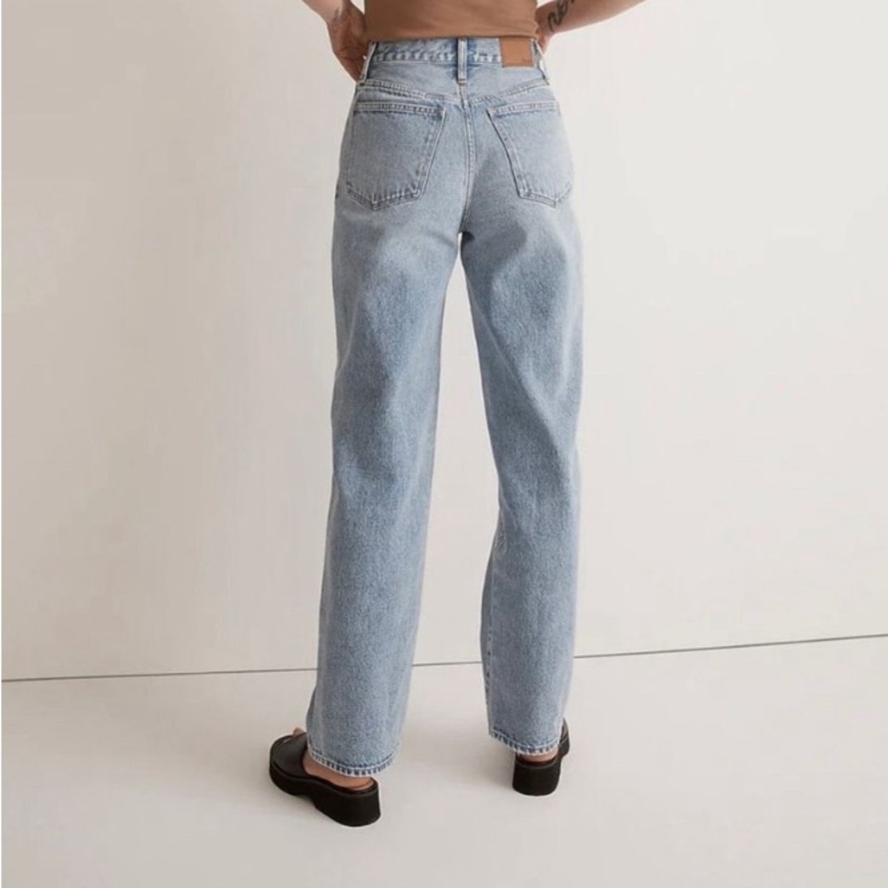 Madewell Petite Baggy Straight Jeans in Olvera Wash  Sz 28 Petite